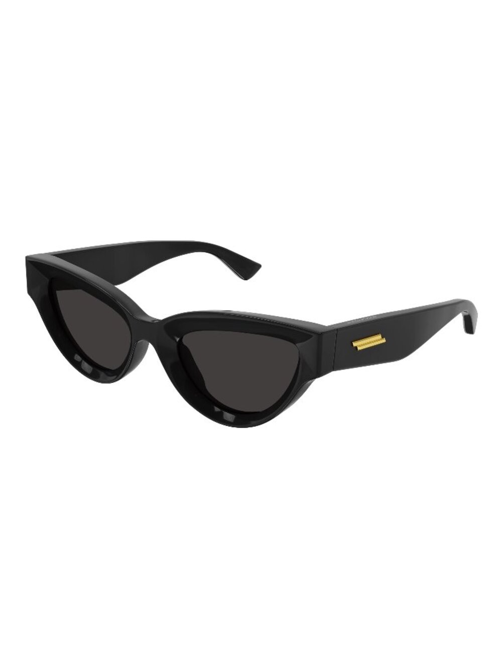 New Bottega Veneta Women's Sunglasses Black Square Grey Lens Injected Frame 001
